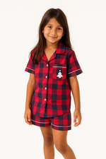 Cargar imagen en el visor de la galería, Pijama navidad leñadora roja